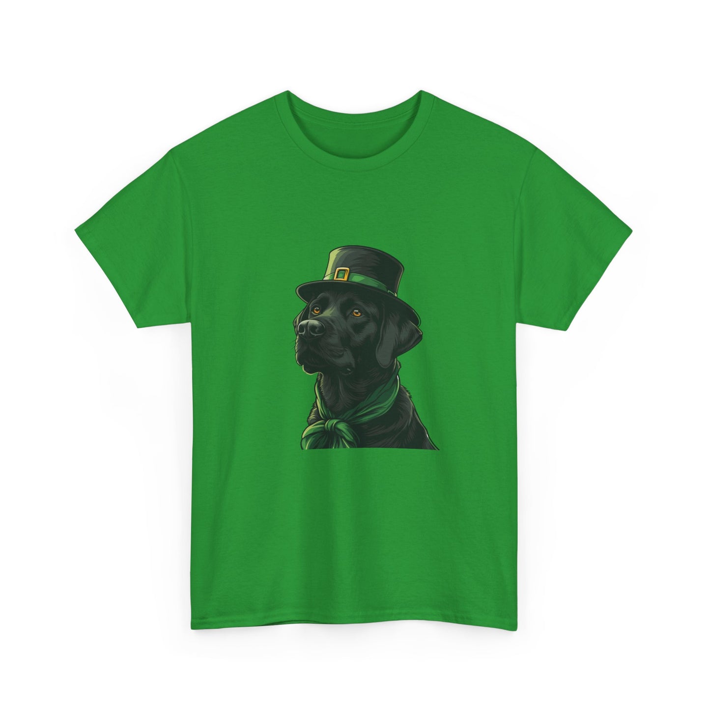 Black Labrador St Patrick's Day Tee, Dog Lover Shirt, Unisex Graphic T-Shirt, Cute Animal Top, Pet Owner Gift, Funny Canine Apparel