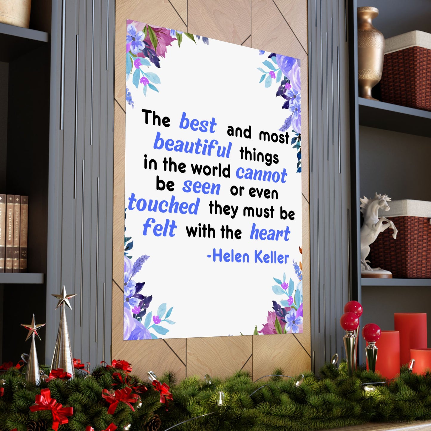 Helen Keller Quote, Inspirational Quote, Inspirational Poster, Wall Poster Quote, Inspirational Gift, Inspirational Print
