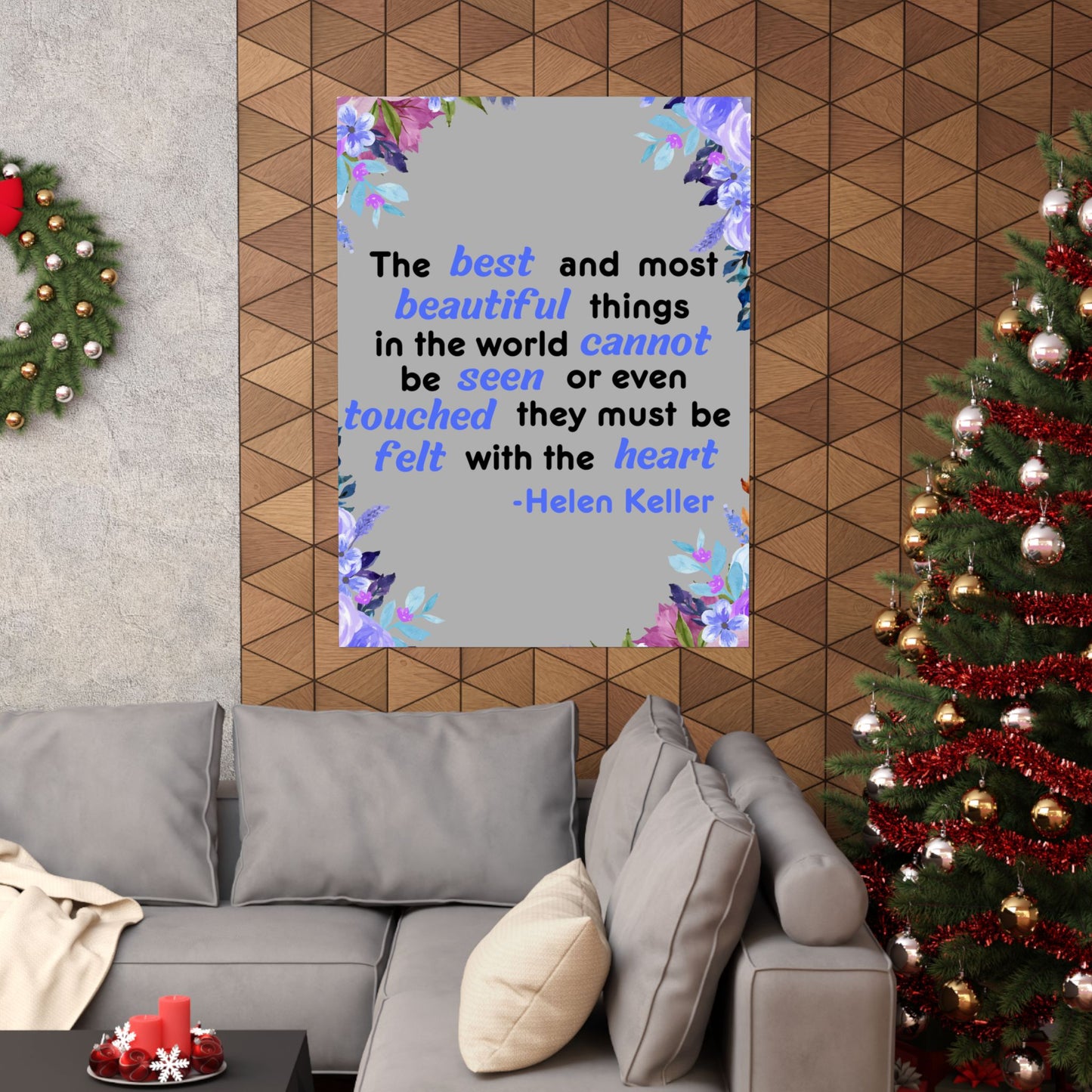 Helen Keller Quote, Inspirational Quote, Inspirational Poster, Wall Poster Quote, Inspirational Gift, Inspirational Print