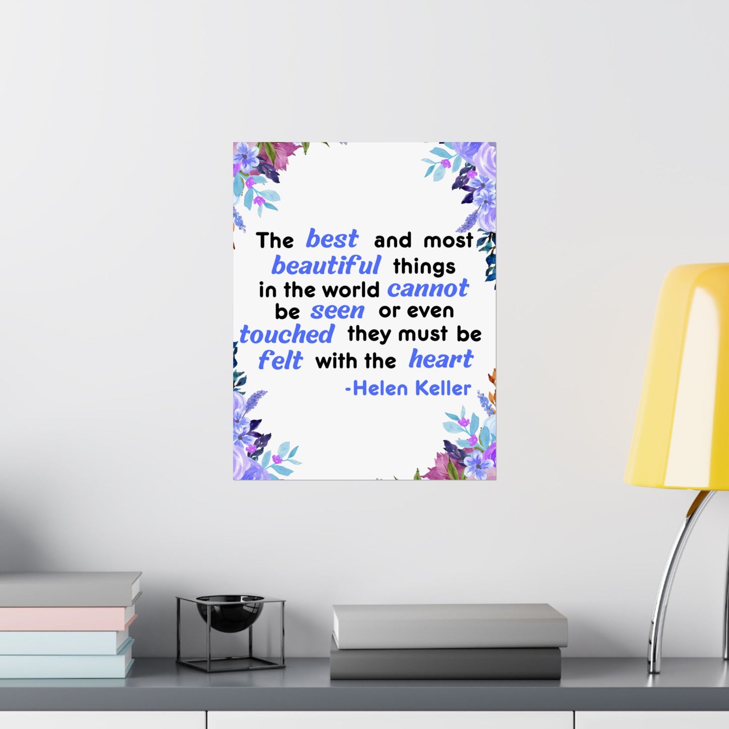 Helen Keller Quote, Inspirational Quote, Inspirational Poster, Wall Poster Quote, Inspirational Gift, Inspirational Print