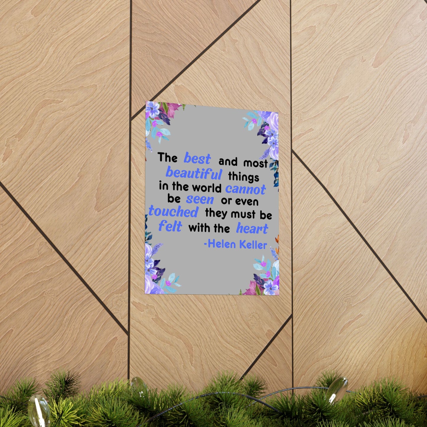 Helen Keller Quote, Inspirational Quote, Inspirational Poster, Wall Poster Quote, Inspirational Gift, Inspirational Print
