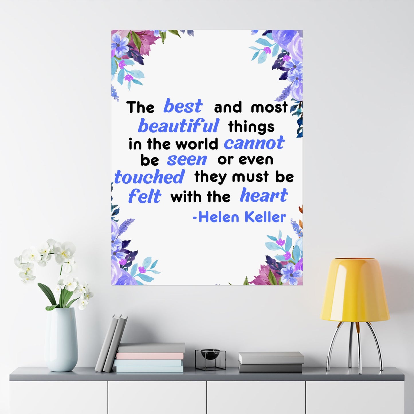 Helen Keller Quote, Inspirational Quote, Inspirational Poster, Wall Poster Quote, Inspirational Gift, Inspirational Print