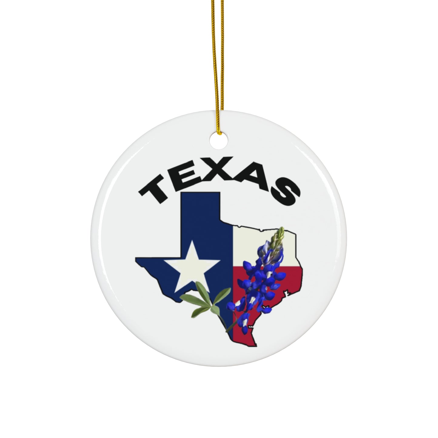 Ceramic Ornament - Texas Bluebonnet