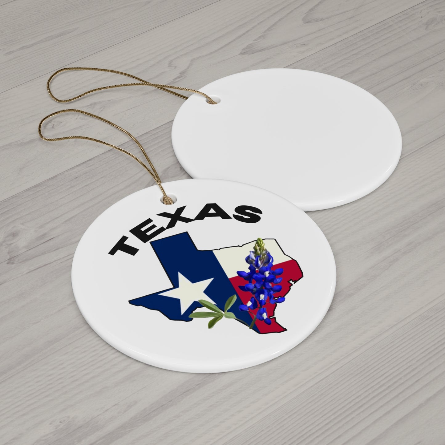 Ceramic Ornament - Texas Bluebonnet