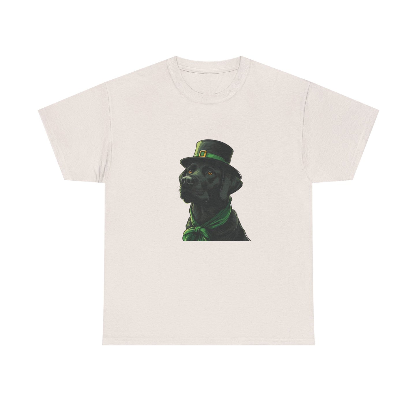 Black Labrador St Patrick's Day Tee, Dog Lover Shirt, Unisex Graphic T-Shirt, Cute Animal Top, Pet Owner Gift, Funny Canine Apparel