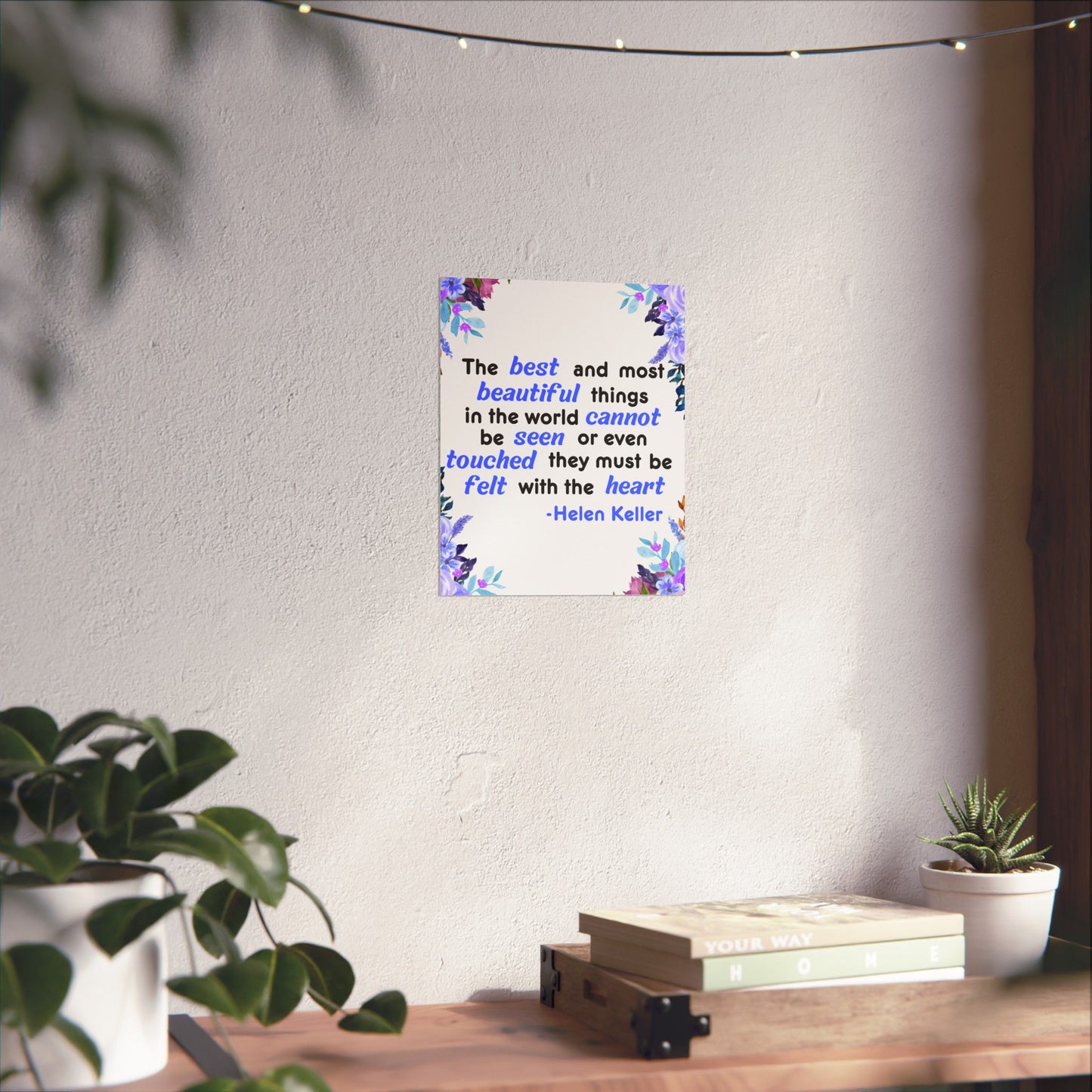Helen Keller Quote, Inspirational Quote, Inspirational Poster, Wall Poster Quote, Inspirational Gift, Inspirational Print
