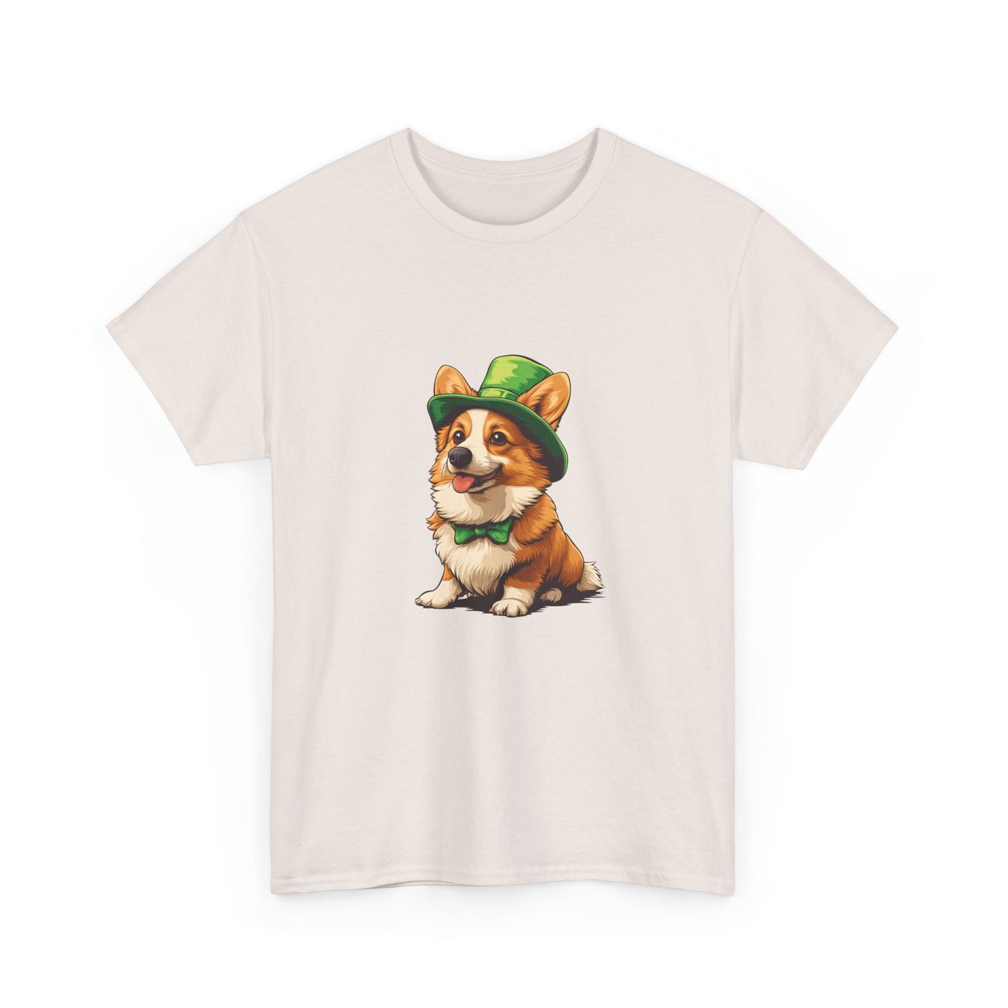 Corgi St Patrick's Day Tee, Dog Lover Shirt, Unisex Graphic T-Shirt, Cute Animal Top, Pet Owner Gift, Funny Canine Apparel