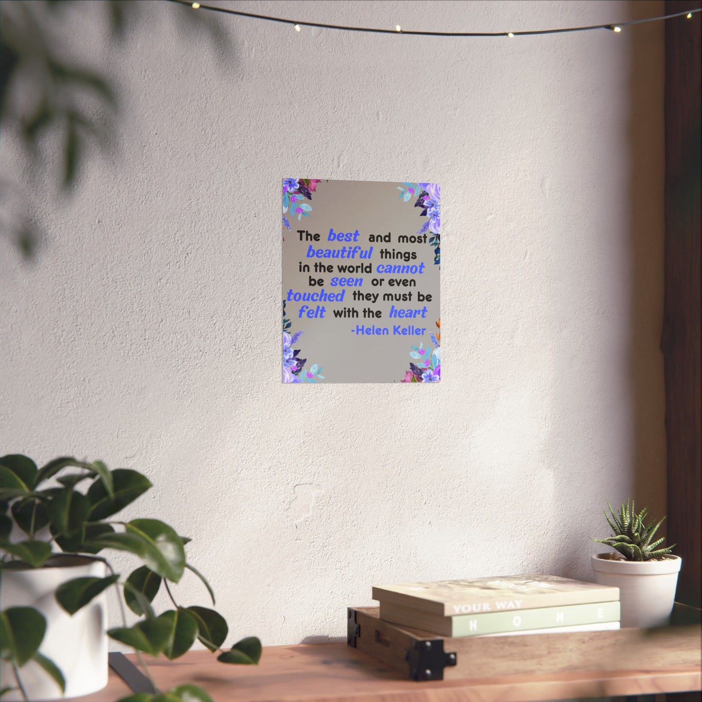 Helen Keller Quote, Inspirational Quote, Inspirational Poster, Wall Poster Quote, Inspirational Gift, Inspirational Print