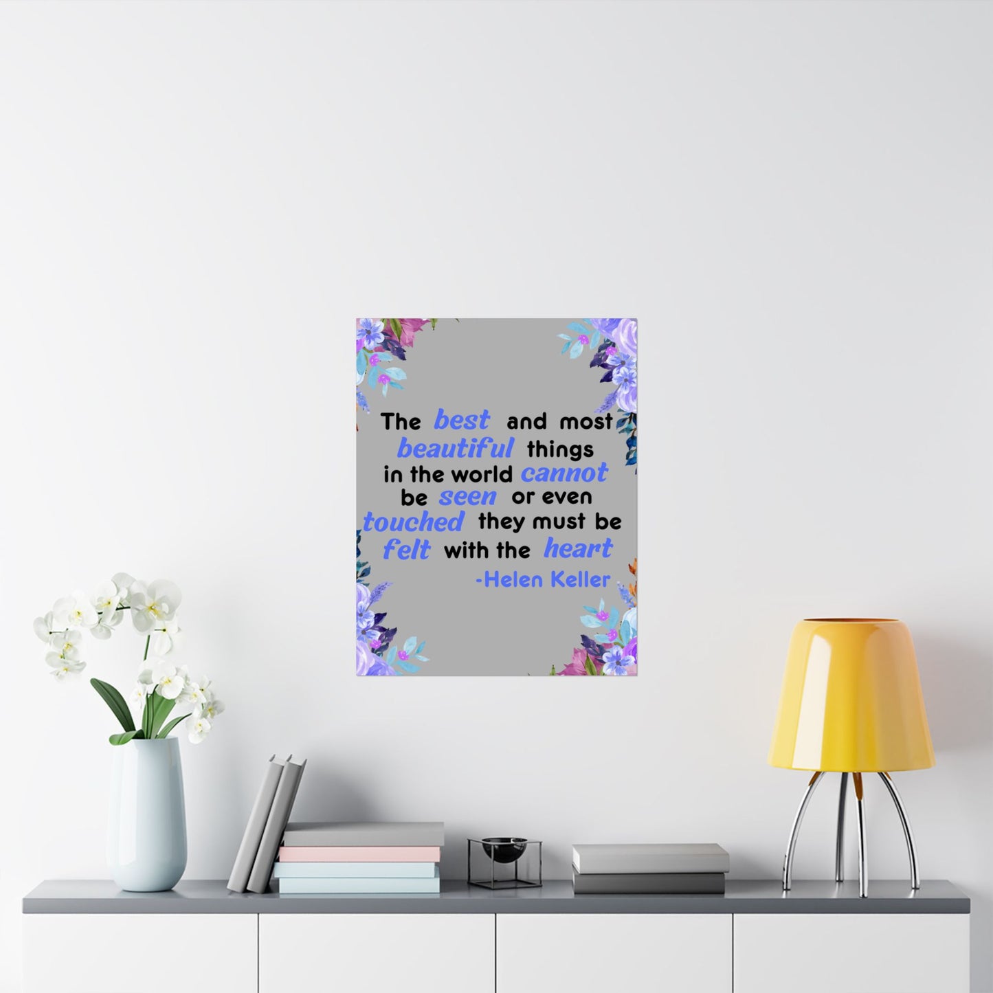 Helen Keller Quote, Inspirational Quote, Inspirational Poster, Wall Poster Quote, Inspirational Gift, Inspirational Print