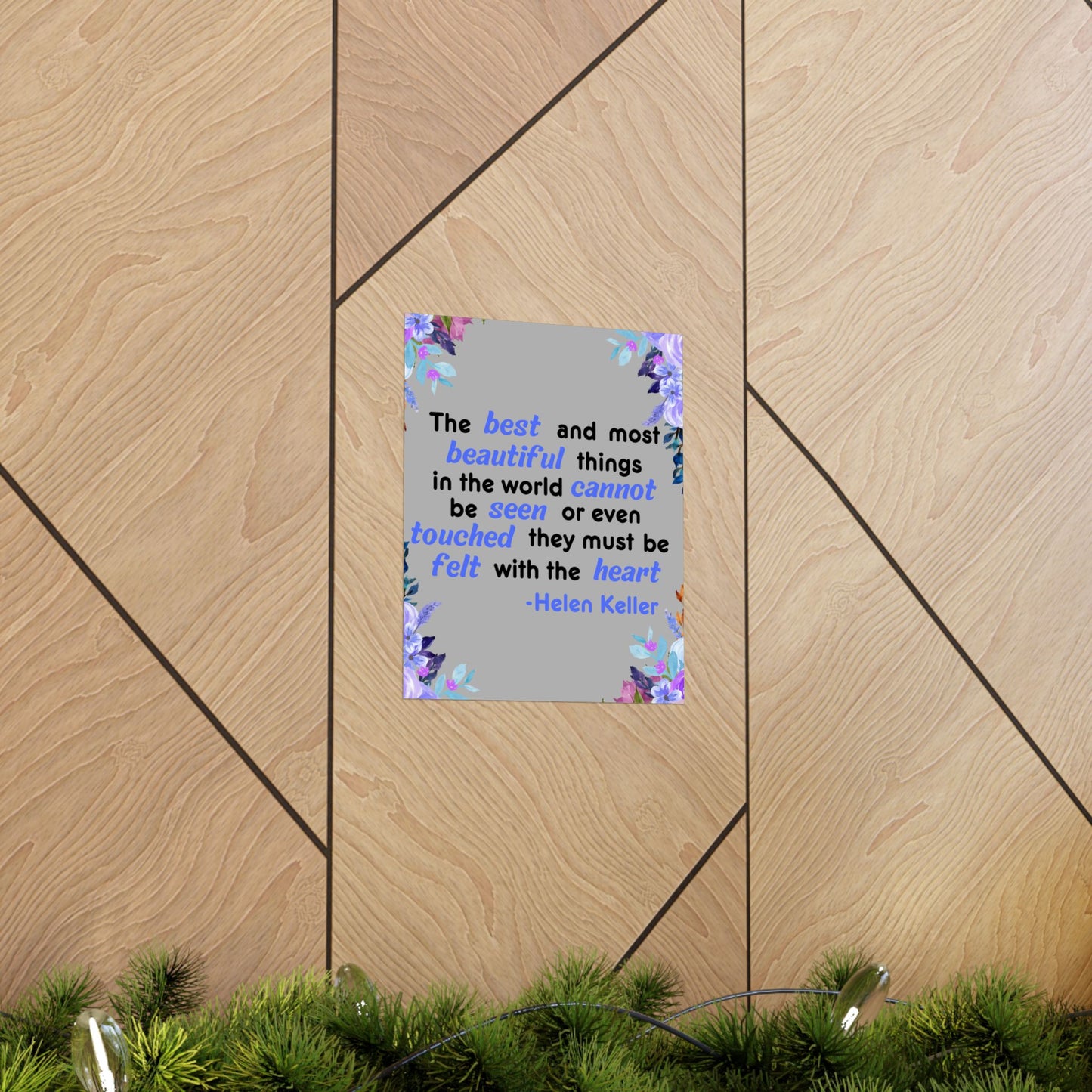 Helen Keller Quote, Inspirational Quote, Inspirational Poster, Wall Poster Quote, Inspirational Gift, Inspirational Print