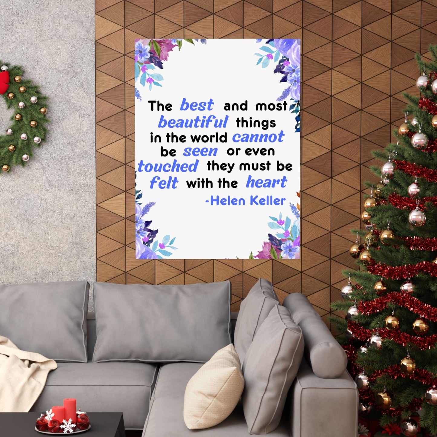 Helen Keller Quote, Inspirational Quote, Inspirational Poster, Wall Poster Quote, Inspirational Gift, Inspirational Print