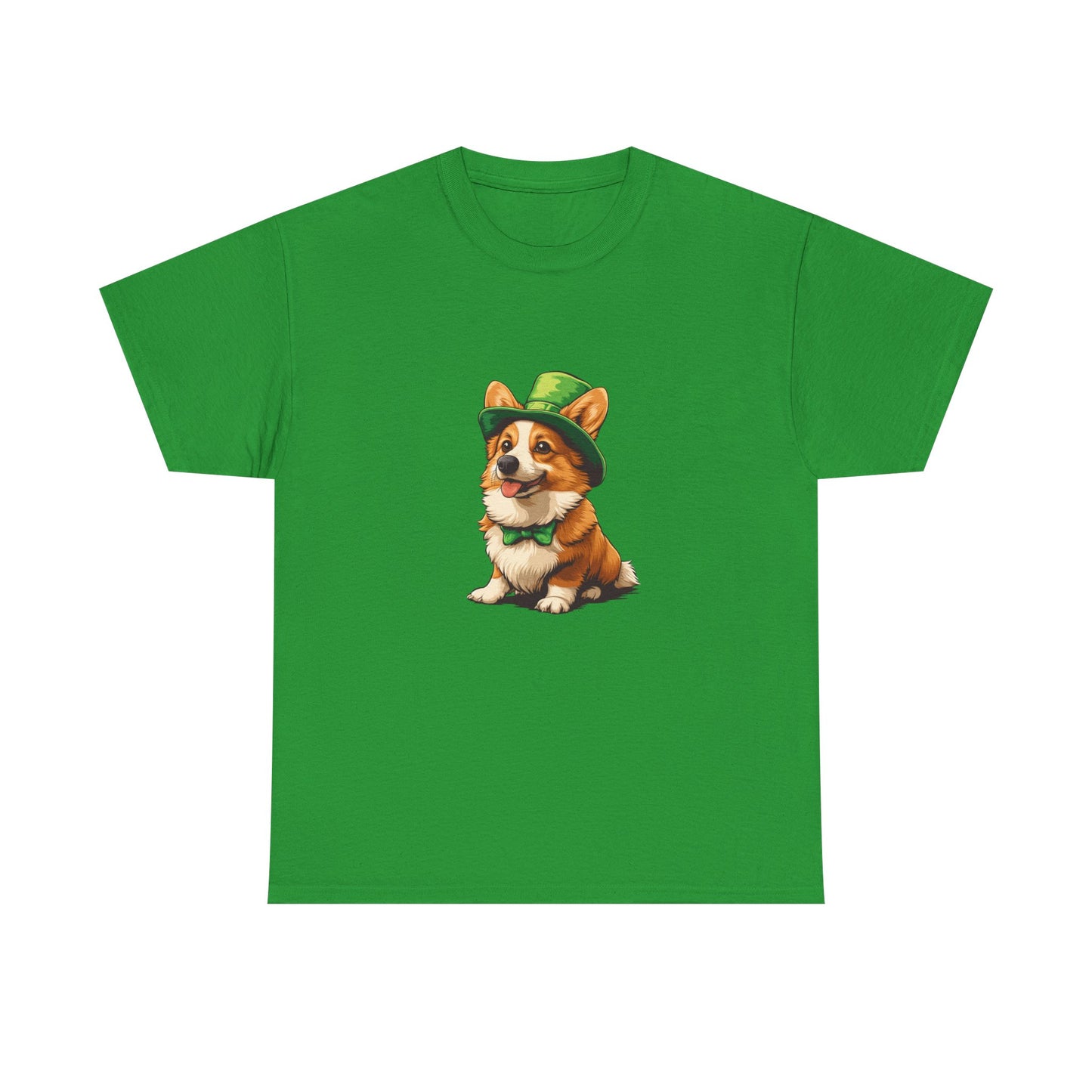 Corgi St Patrick's Day Tee, Dog Lover Shirt, Unisex Graphic T-Shirt, Cute Animal Top, Pet Owner Gift, Funny Canine Apparel