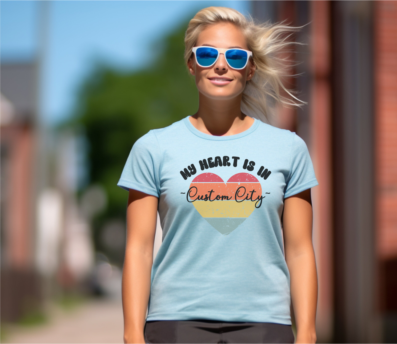 Customizable - My Heart is in _____ City Shirt