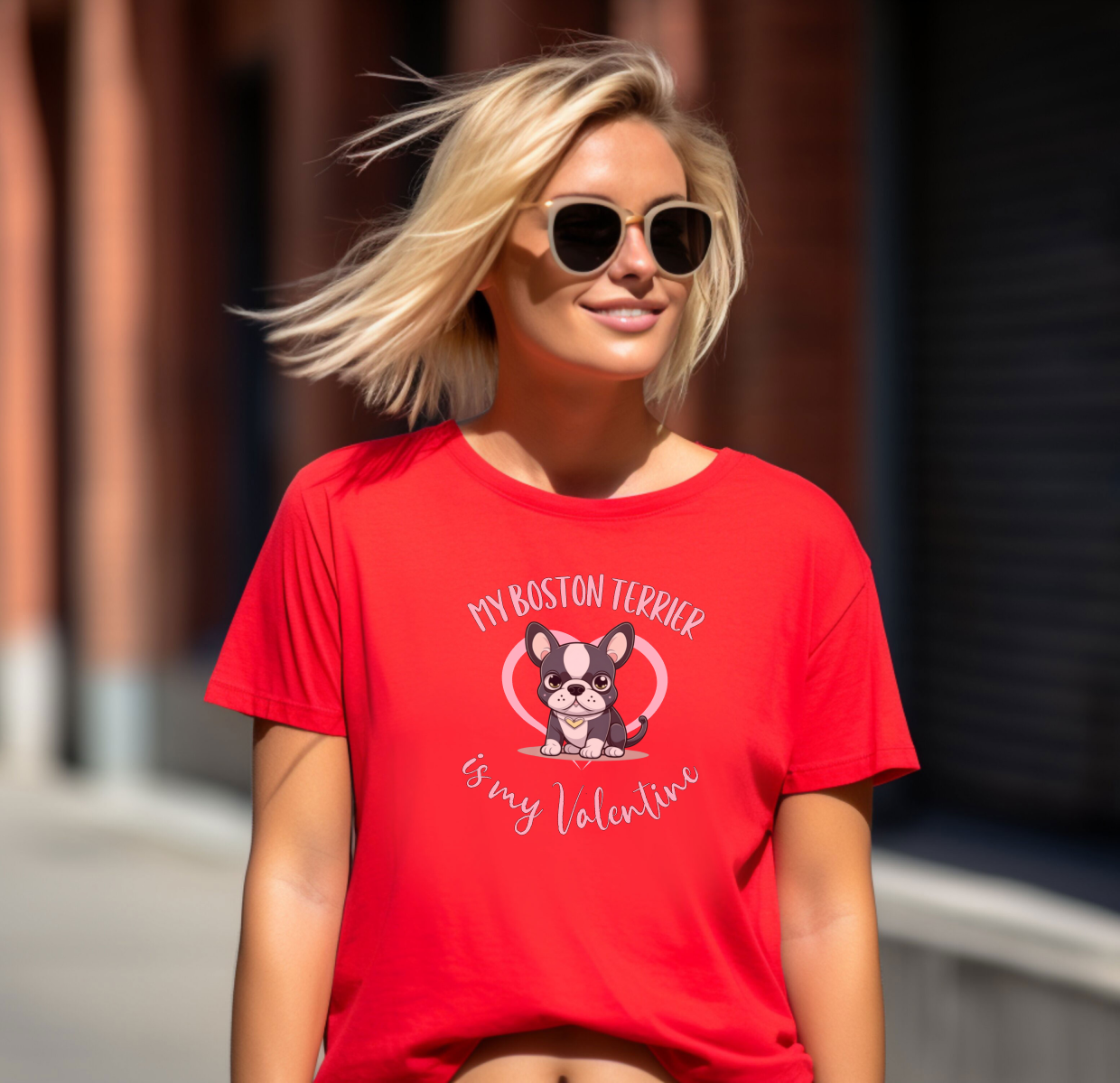 My Boston Terrier is My Valentine Shirt