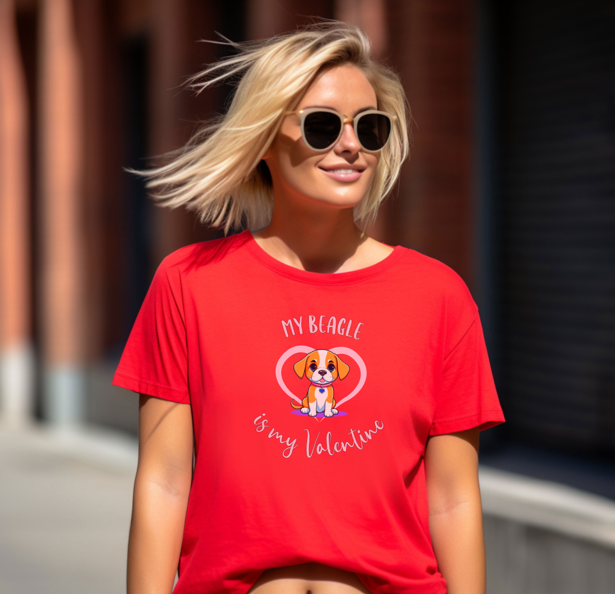 My Beagle is My Valentine Shirt