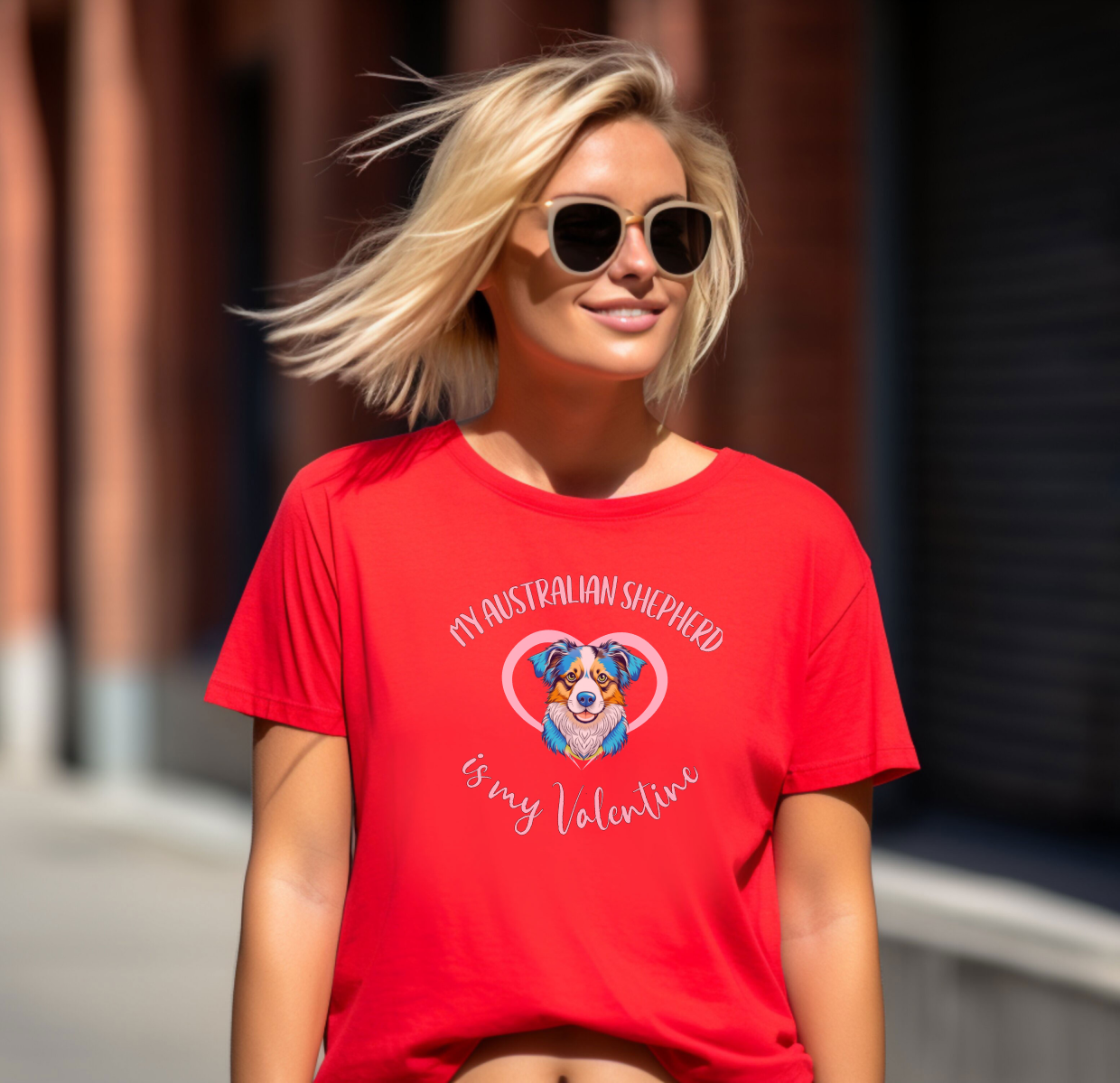 My Australian Shepherd is My Valentine Shirt