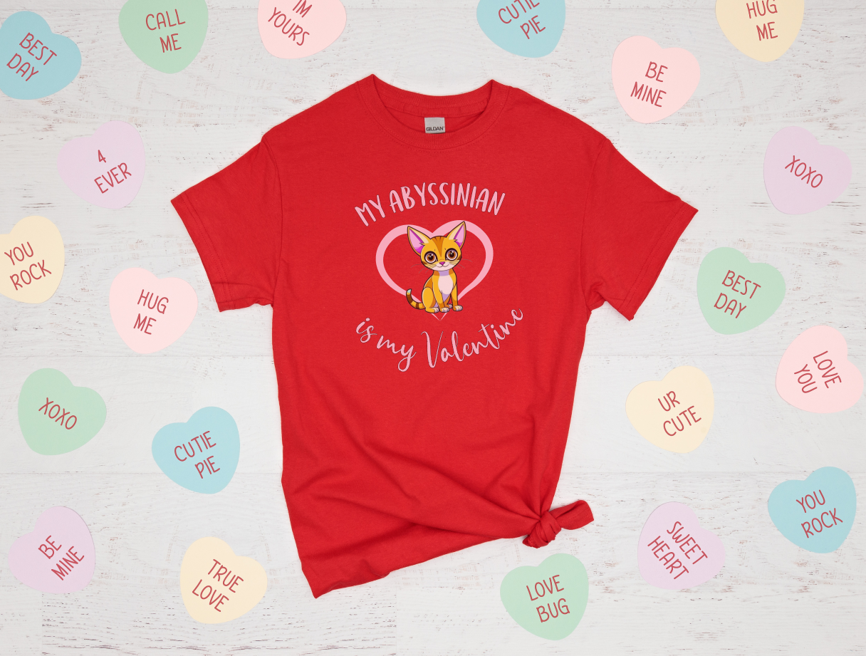 My Abyssinian is My Valentine Shirt
