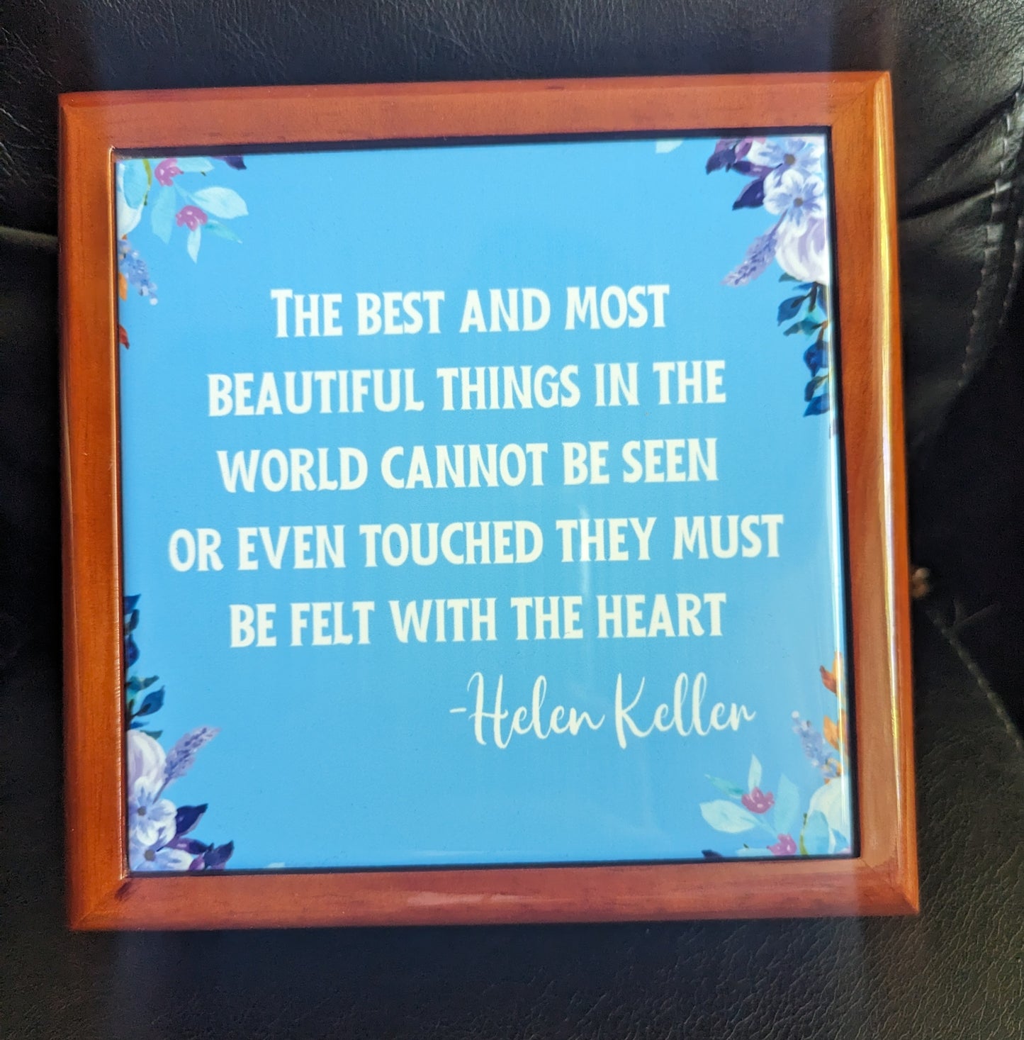 Inspirational Jewelry Box with Helen Keller Quote - Elegant Storage for Treasures