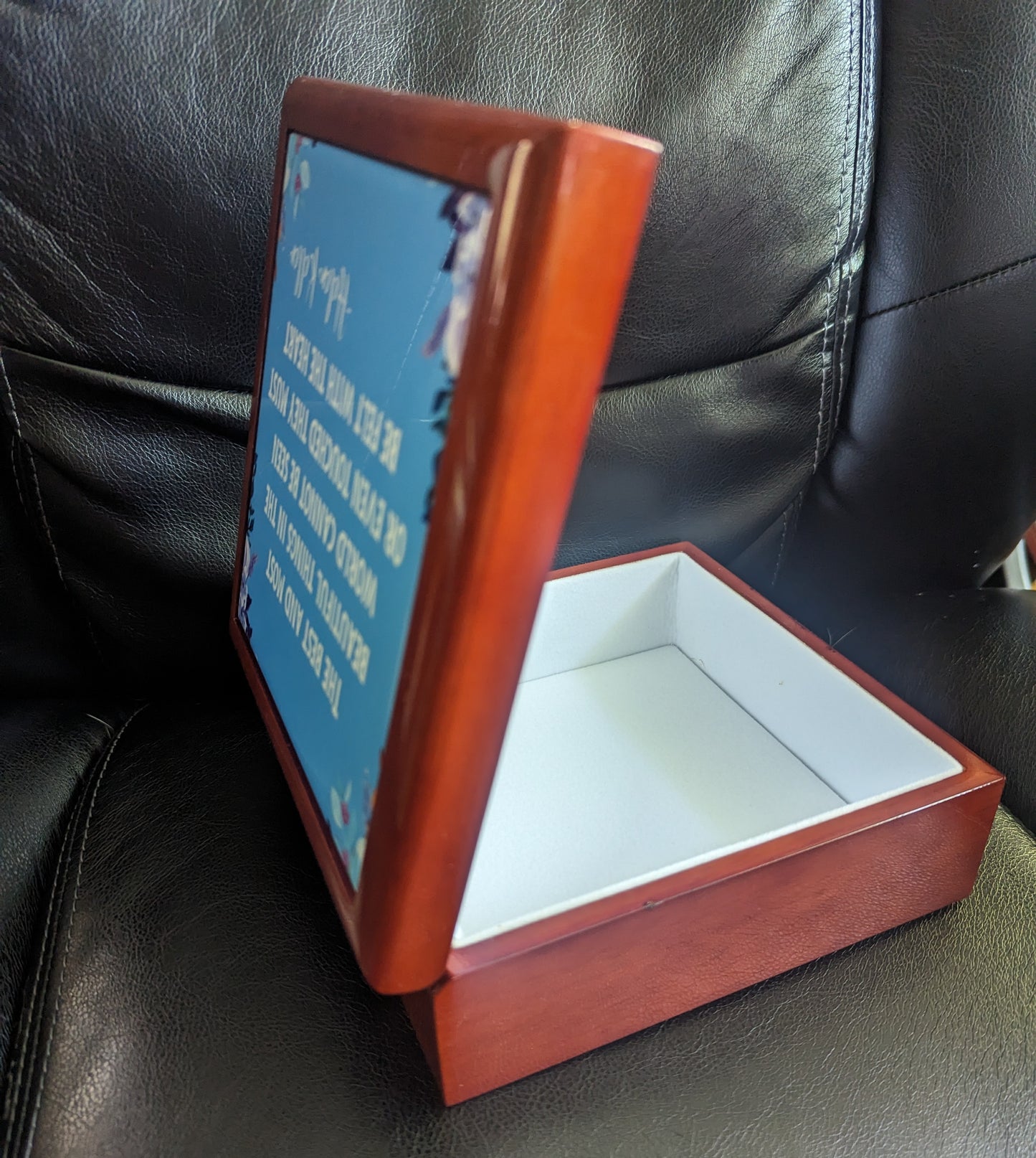 Inspirational Jewelry Box with Helen Keller Quote - Elegant Storage for Treasures