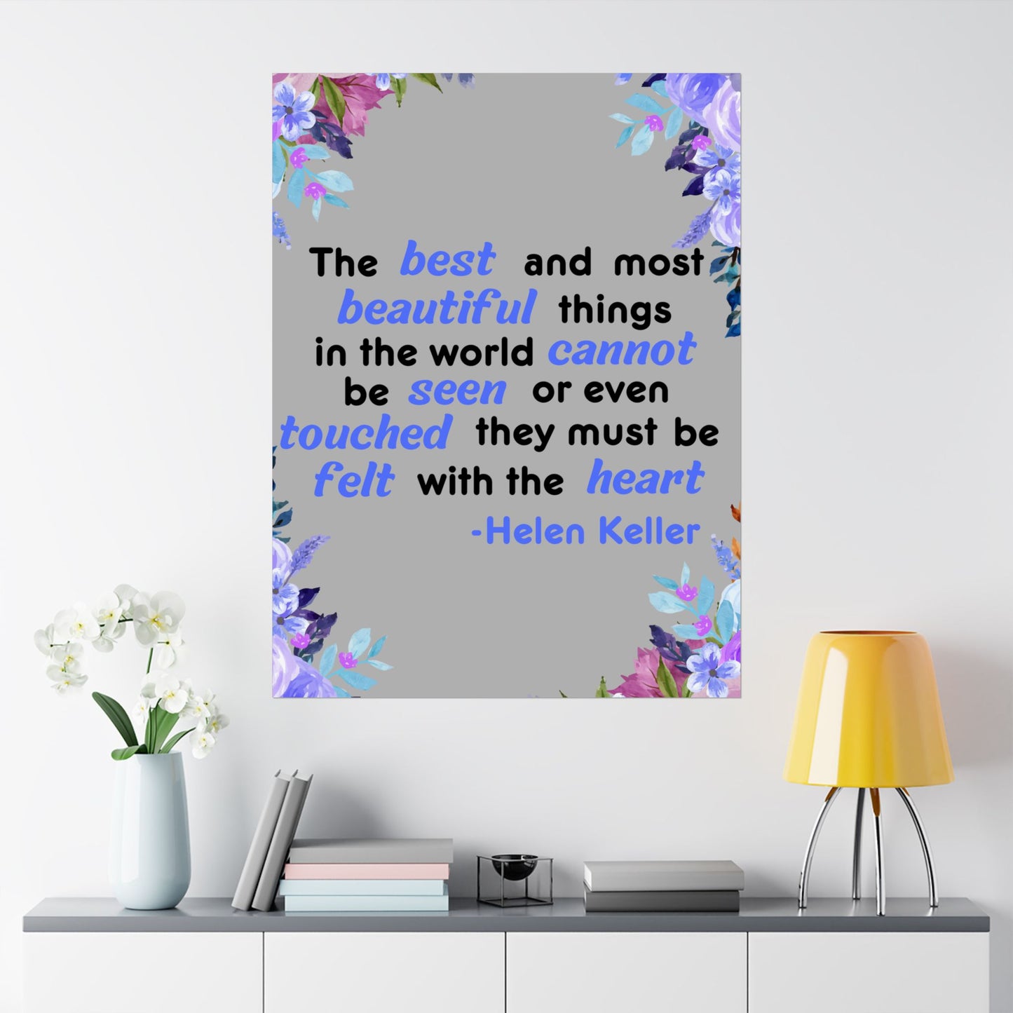 Helen Keller Quote, Inspirational Quote, Inspirational Poster, Wall Poster Quote, Inspirational Gift, Inspirational Print