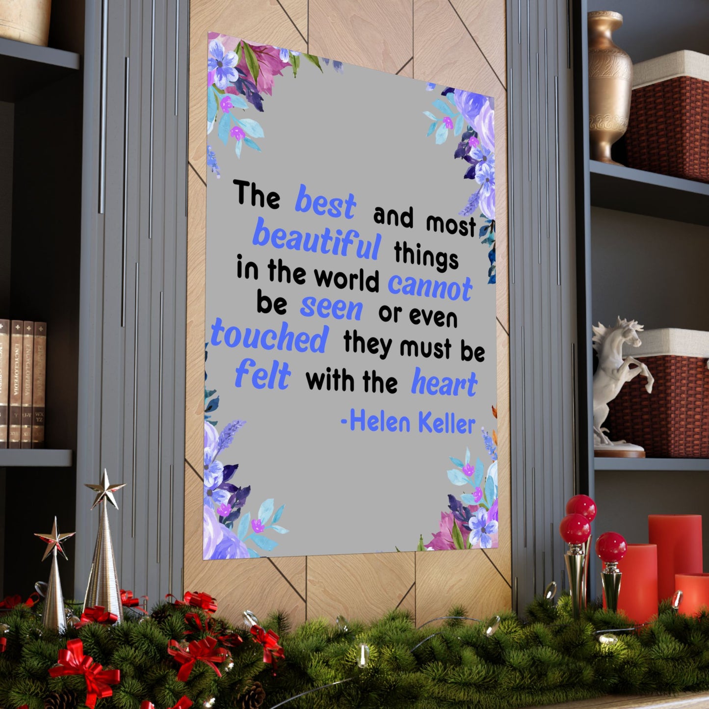 Helen Keller Quote, Inspirational Quote, Inspirational Poster, Wall Poster Quote, Inspirational Gift, Inspirational Print