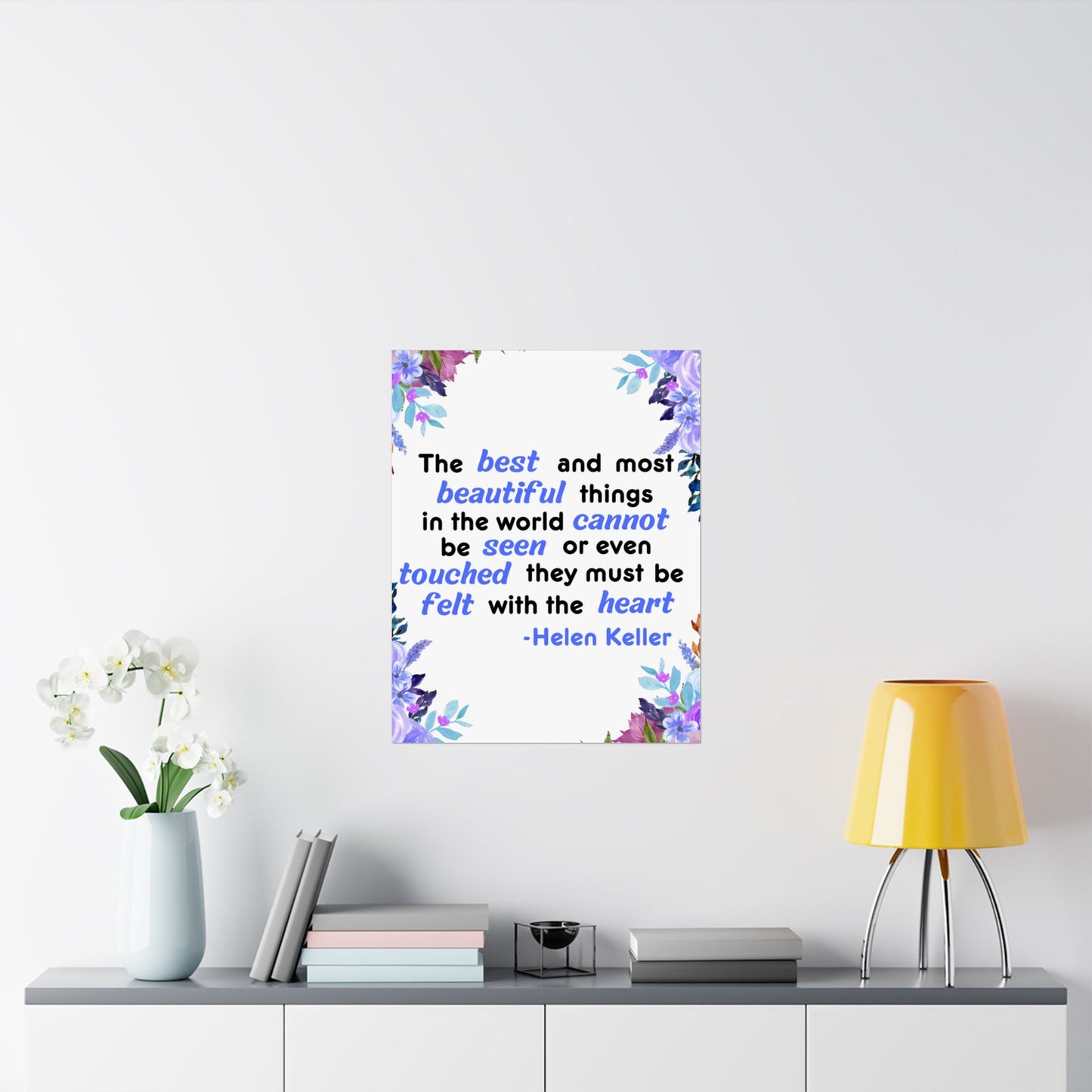 Helen Keller Quote, Inspirational Quote, Inspirational Poster, Wall Poster Quote, Inspirational Gift, Inspirational Print