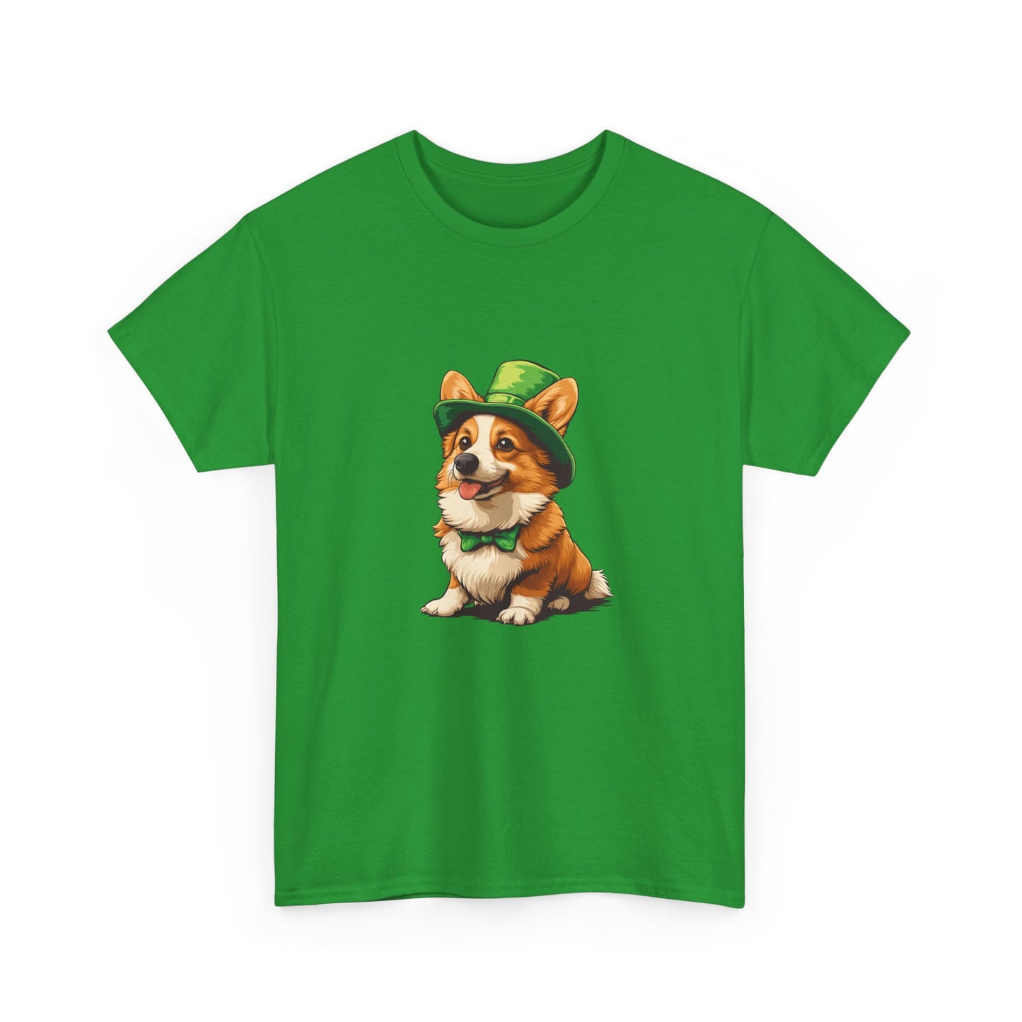 Corgi St Patrick's Day Tee, Dog Lover Shirt, Unisex Graphic T-Shirt, Cute Animal Top, Pet Owner Gift, Funny Canine Apparel