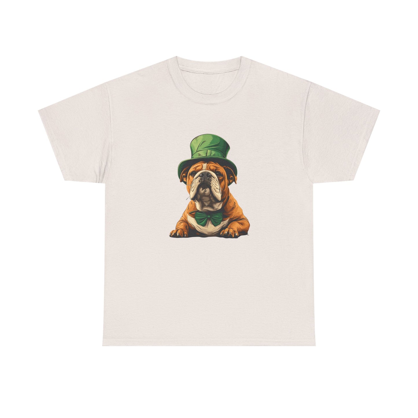 English Bulldog St Patrick's Day Tee, Dog Lover Shirt, Unisex Graphic T-Shirt, Cute Animal Top, Pet Owner Gift, Funny Canine Apparel