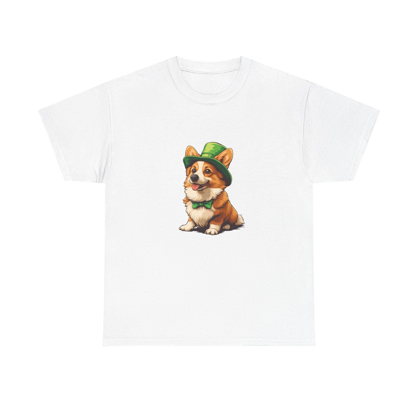 Corgi St Patrick's Day Tee, Dog Lover Shirt, Unisex Graphic T-Shirt, Cute Animal Top, Pet Owner Gift, Funny Canine Apparel