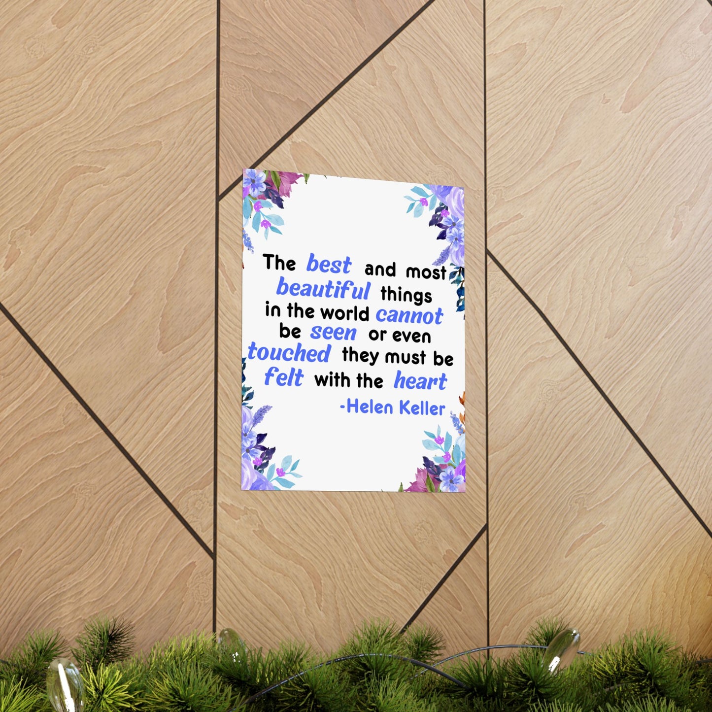 Helen Keller Quote, Inspirational Quote, Inspirational Poster, Wall Poster Quote, Inspirational Gift, Inspirational Print