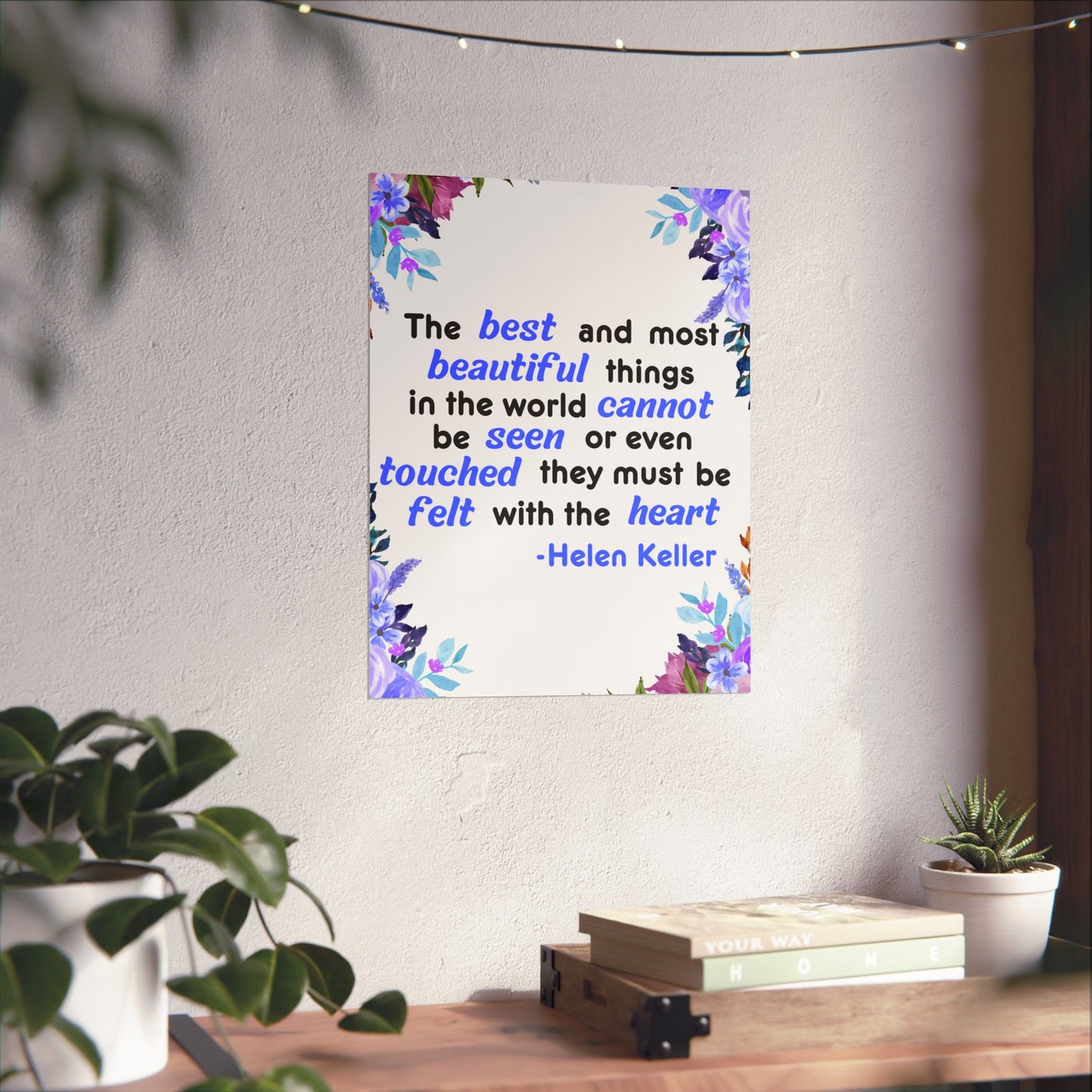 Helen Keller Quote, Inspirational Quote, Inspirational Poster, Wall Poster Quote, Inspirational Gift, Inspirational Print