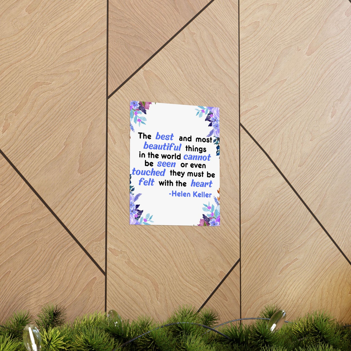 Helen Keller Quote, Inspirational Quote, Inspirational Poster, Wall Poster Quote, Inspirational Gift, Inspirational Print