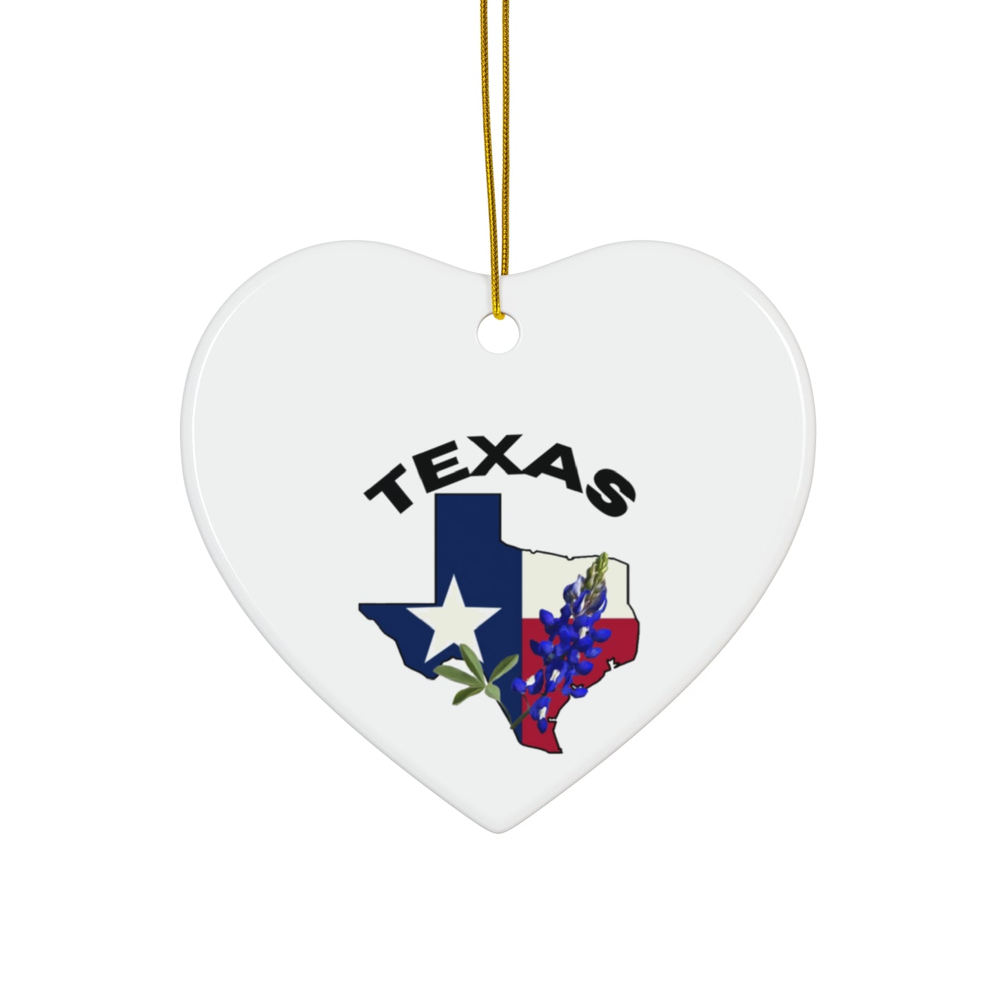 Ceramic Ornament - Texas Bluebonnet