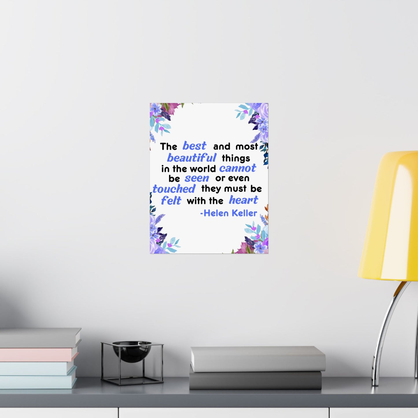 Helen Keller Quote, Inspirational Quote, Inspirational Poster, Wall Poster Quote, Inspirational Gift, Inspirational Print