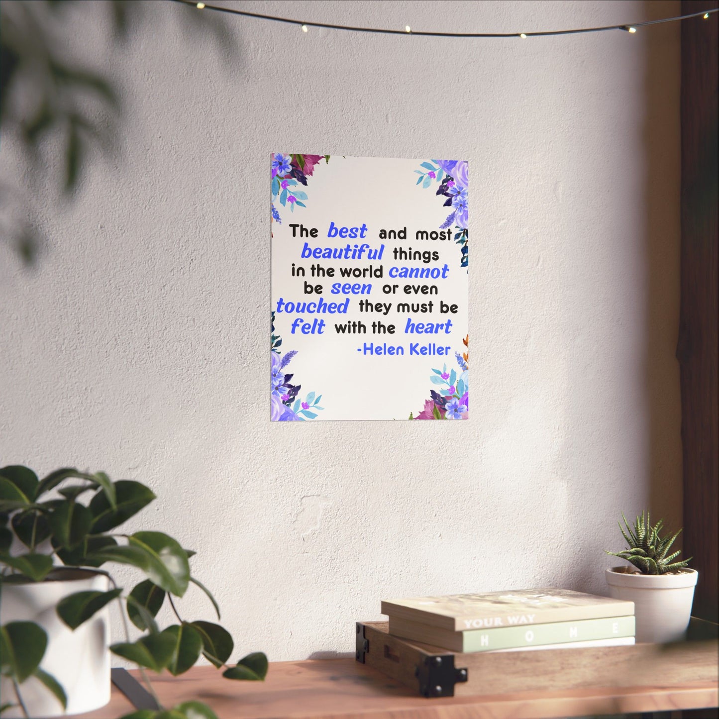 Helen Keller Quote, Inspirational Quote, Inspirational Poster, Wall Poster Quote, Inspirational Gift, Inspirational Print