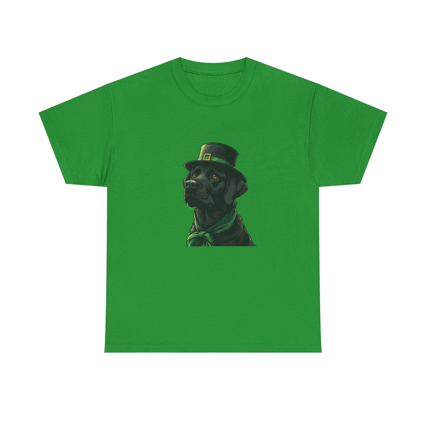 Black Labrador St Patrick's Day Tee, Dog Lover Shirt, Unisex Graphic T-Shirt, Cute Animal Top, Pet Owner Gift, Funny Canine Apparel