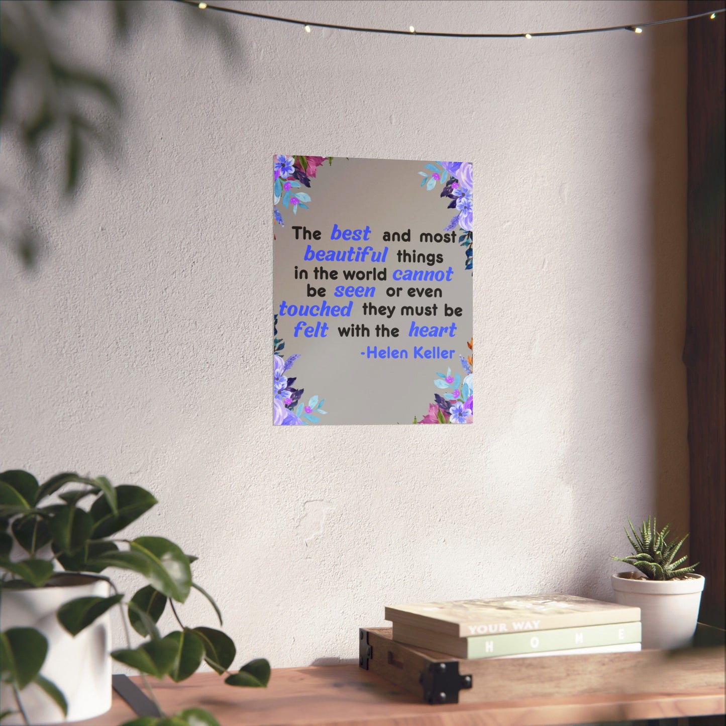 Helen Keller Quote, Inspirational Quote, Inspirational Poster, Wall Poster Quote, Inspirational Gift, Inspirational Print