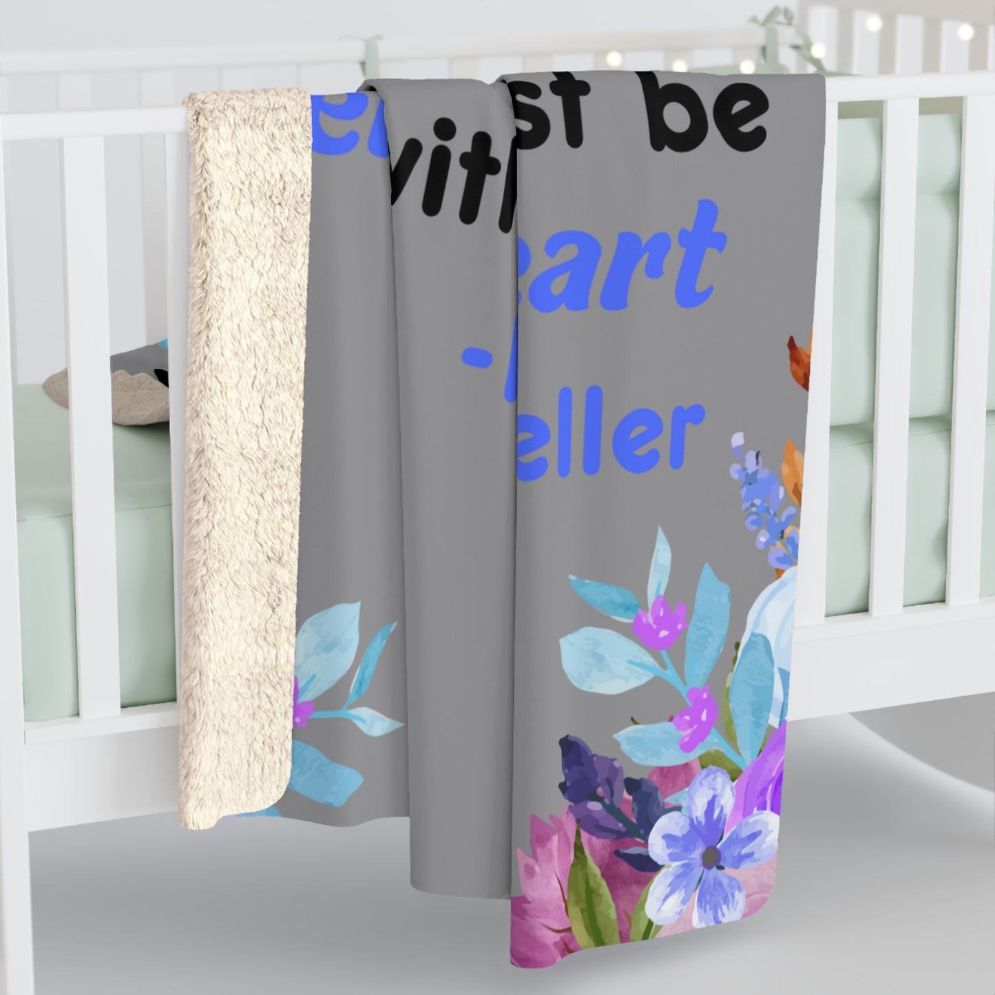 Helen Keller Quote on a Fleece Blanket