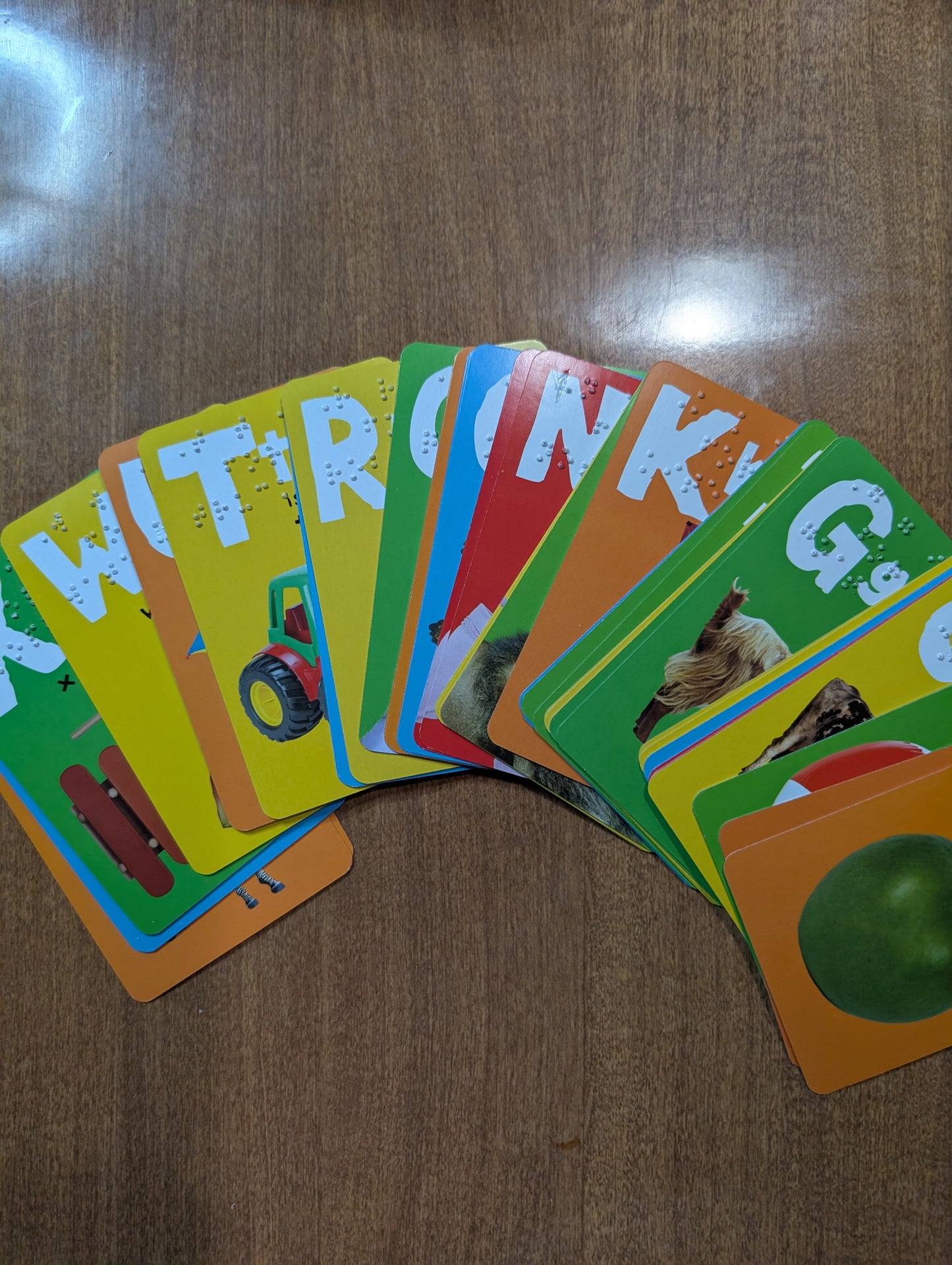 Braille 52 Card Alphabet Match Game