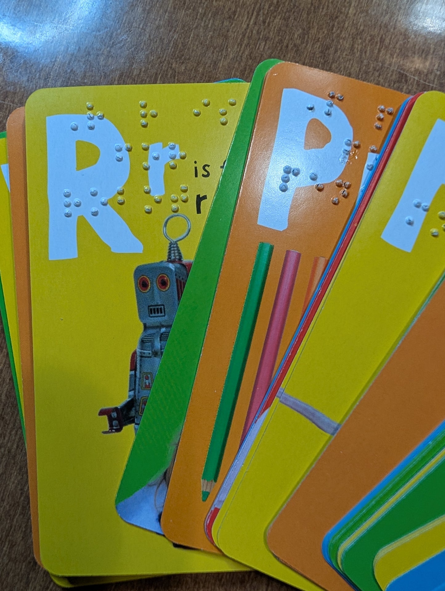 Braille 52 Card Alphabet Match Game