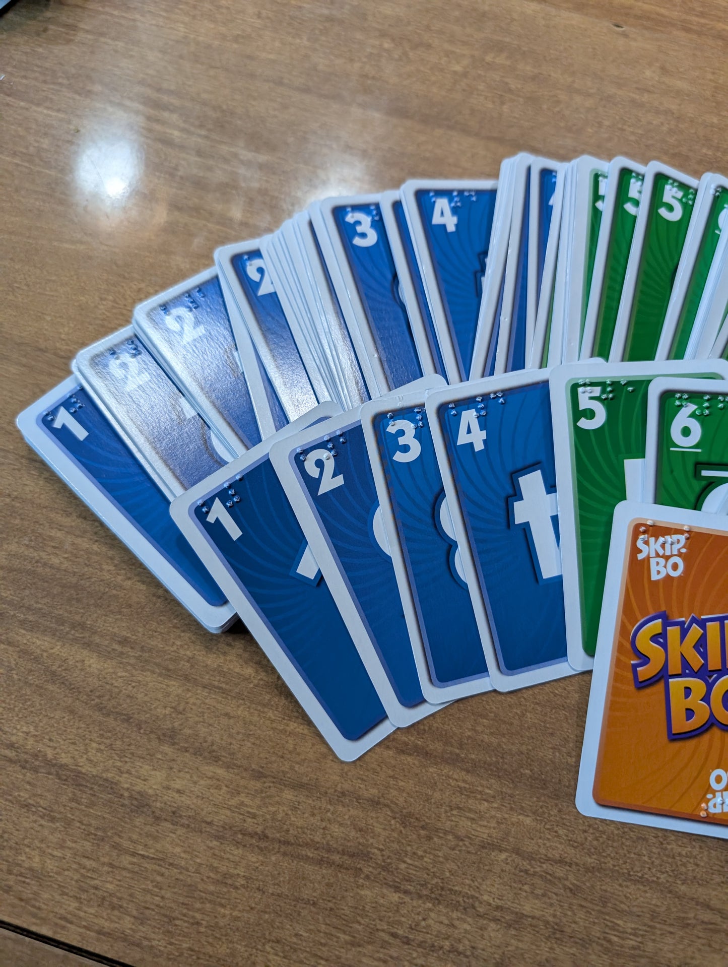 Skip-Bo Braille Edition