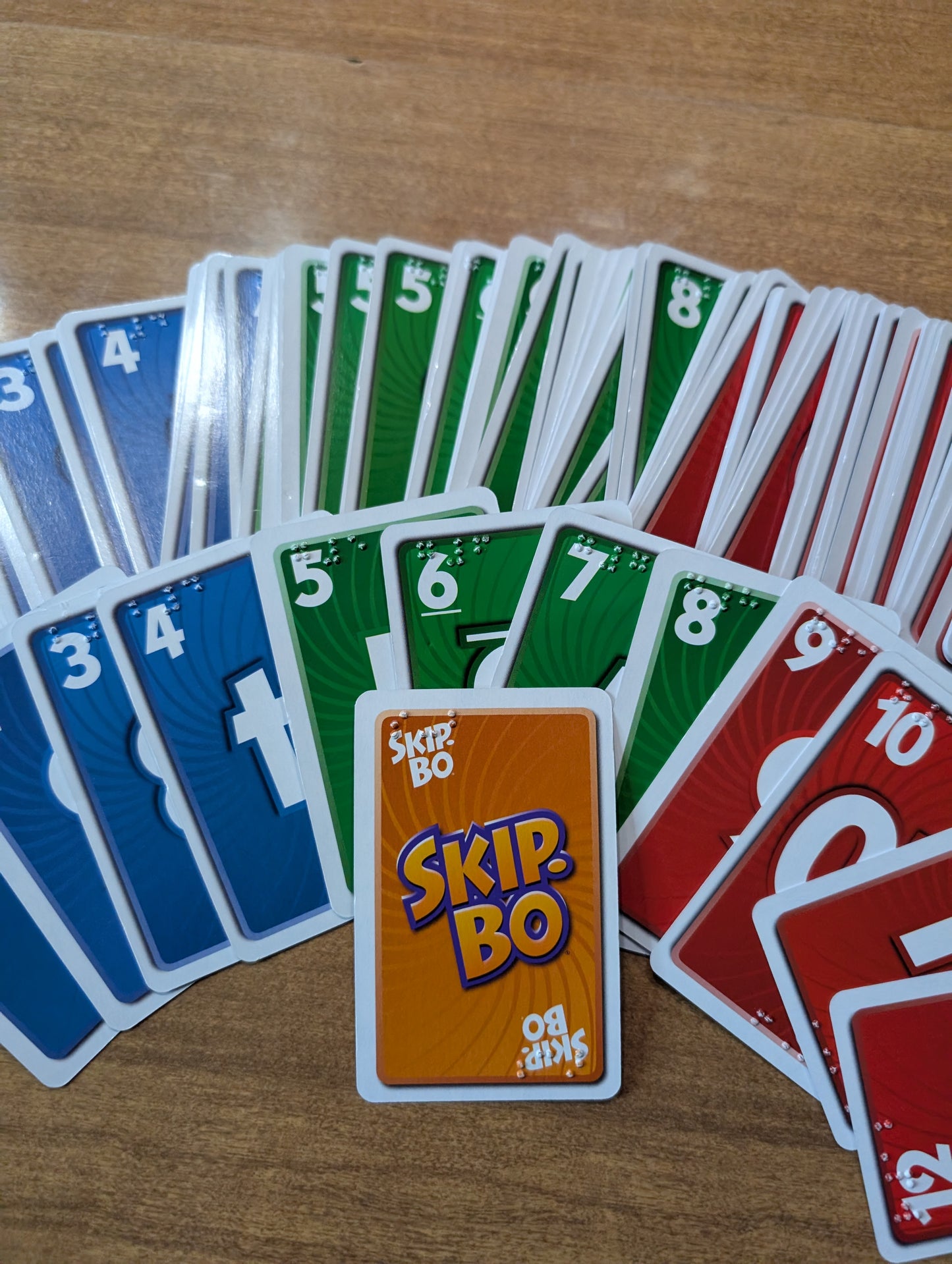 Skip-Bo Braille Edition