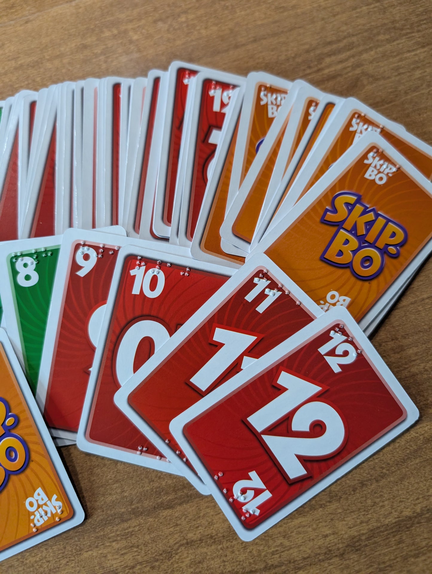 Skip-Bo Braille Edition