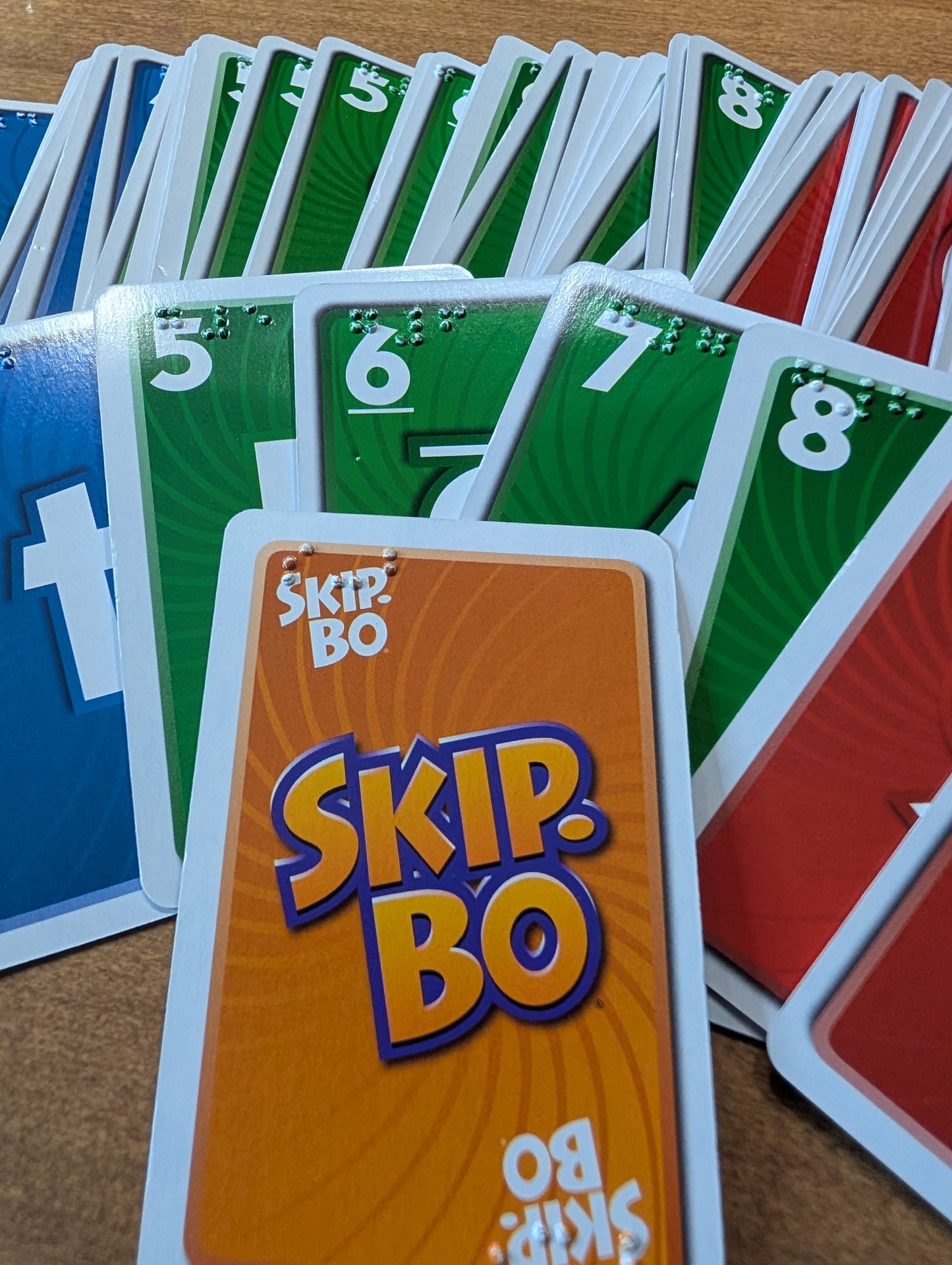 Skip-Bo Braille Edition