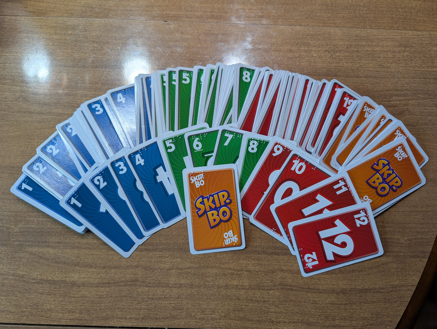 Skip-Bo Braille Edition