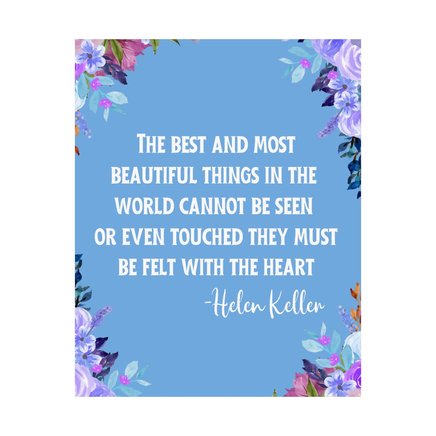 Helen Keller Quote Wall Poster