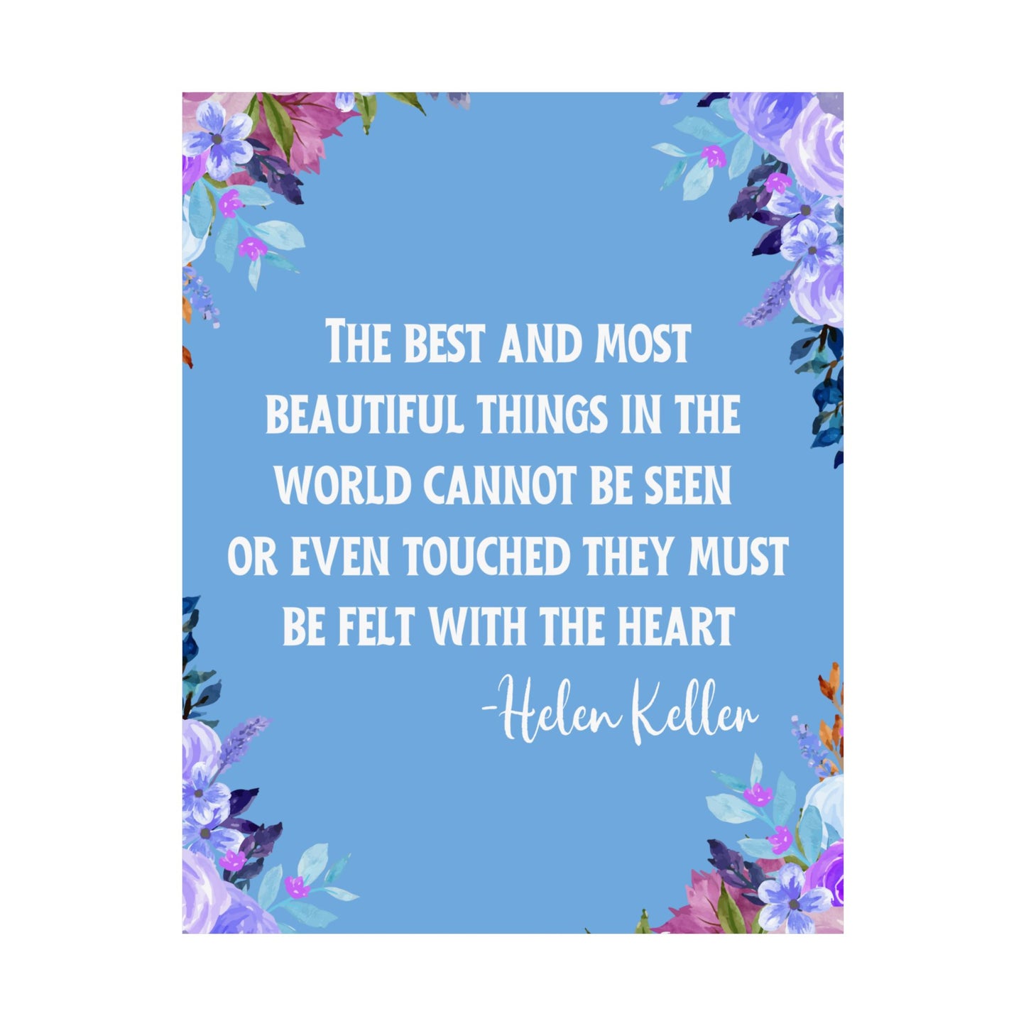 Helen Keller Quote Wall Poster