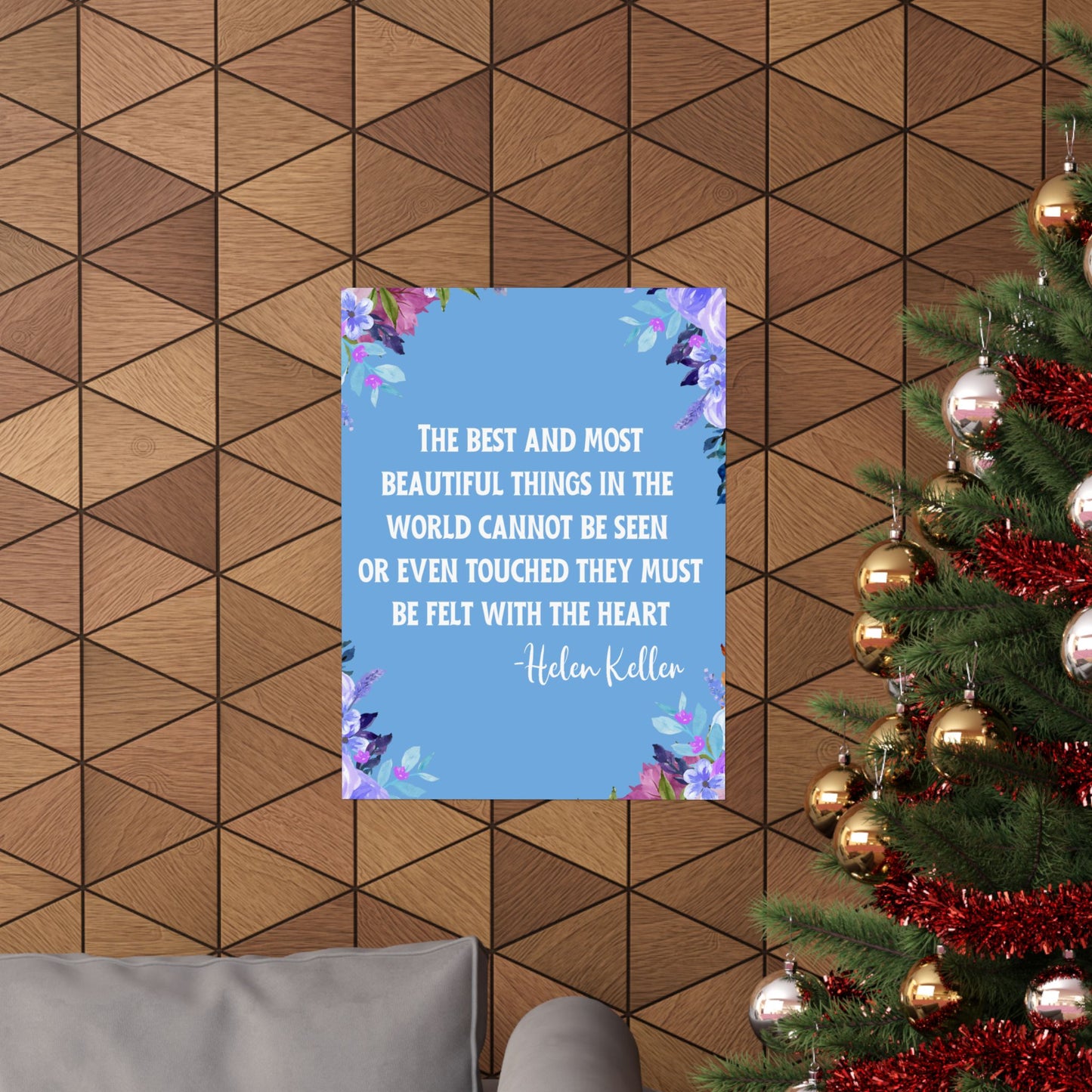 Helen Keller Quote Wall Poster
