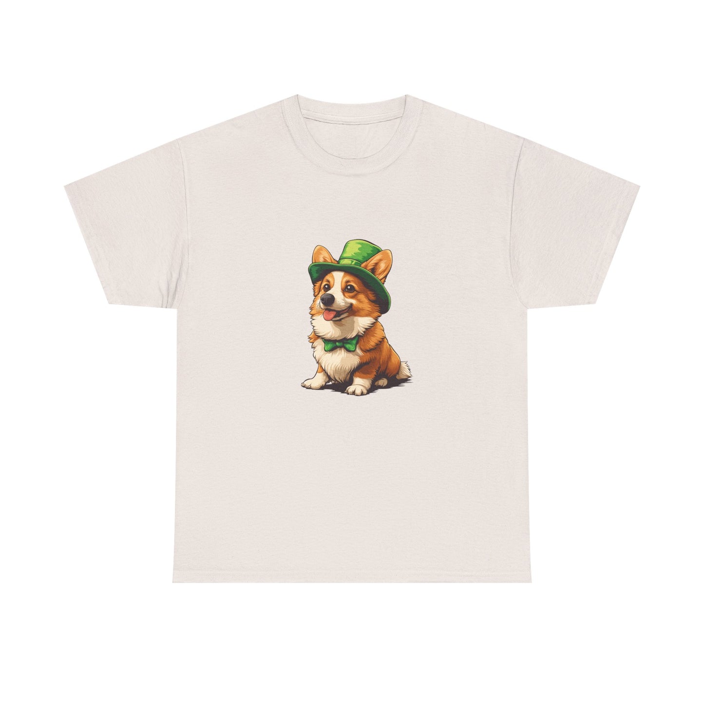 Corgi St Patrick's Day Tee, Dog Lover Shirt, Unisex Graphic T-Shirt, Cute Animal Top, Pet Owner Gift, Funny Canine Apparel