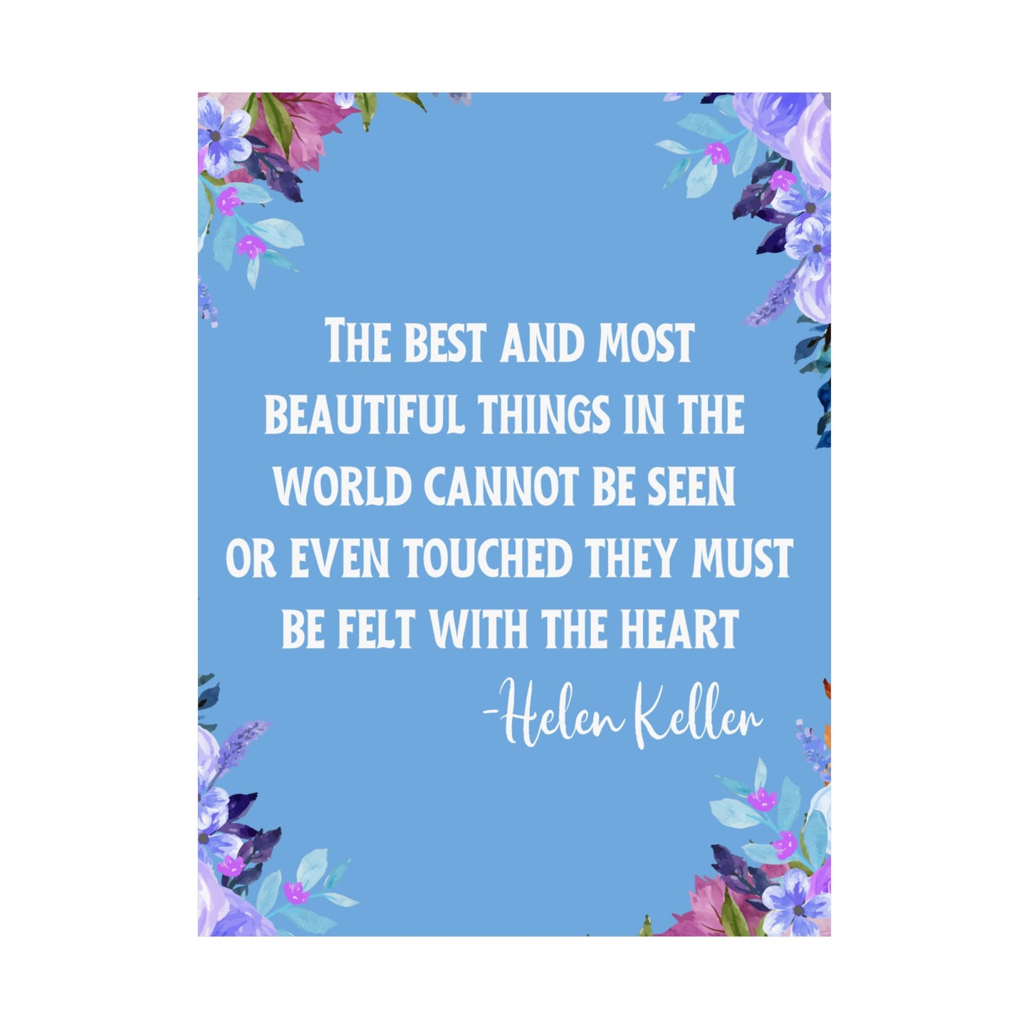 Helen Keller Quote Wall Poster